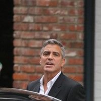 George Clooney on the set of a Mercedes Benz E300 L advert photos | Picture 78326